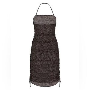 New Victoria’s Secret PINK Leopard Mesh See-Through Swimsuit Coverup Dress